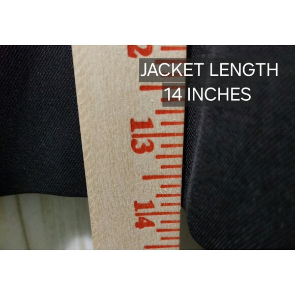 NWT Commense 2pc Black Cropped Blazer & Pleated Mini Skirt W/ White ~ Small - Picture 9 of 10